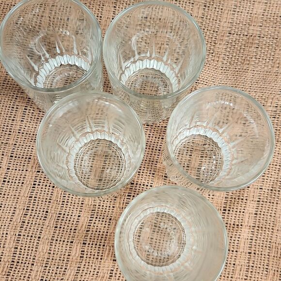 Arcoroc Clear Glass Set of 5 Glasses France - Picture 3 of 4
